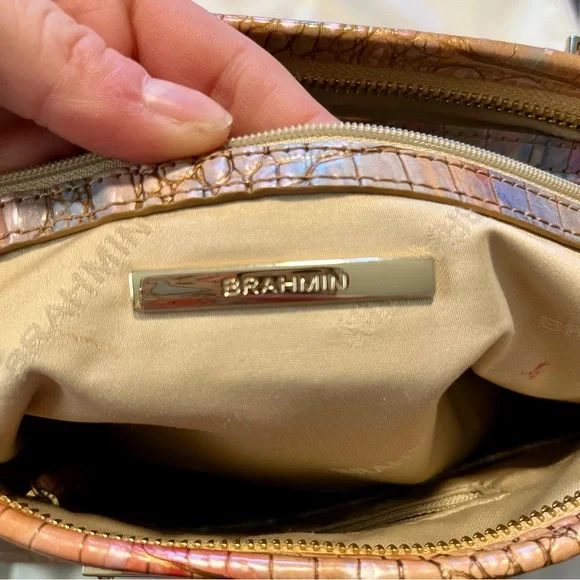 Brahmin Multicolor Croc-Embossed Tote - Picture 11 of 16